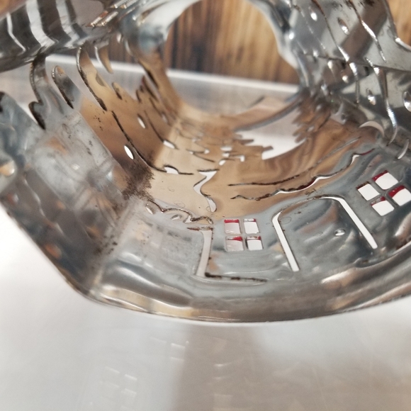 Bath & Body Works Christmas Set of 2 Silver Candle & Soap Holder Holiday Set - Picture 15 of 16